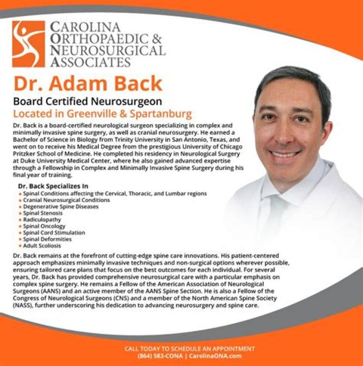 Dr. Adam Back, MD – Indian Land, SC