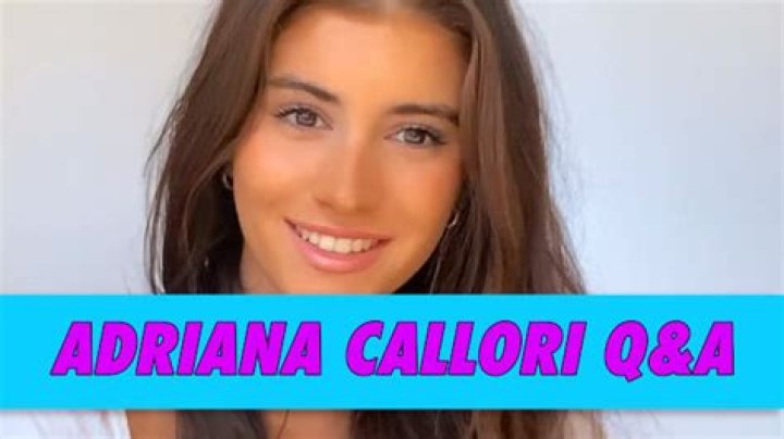 Adriana Callori Bio, Wiki, Age, Height, Family, Boyfriend, Bad Education, and Net Worth
