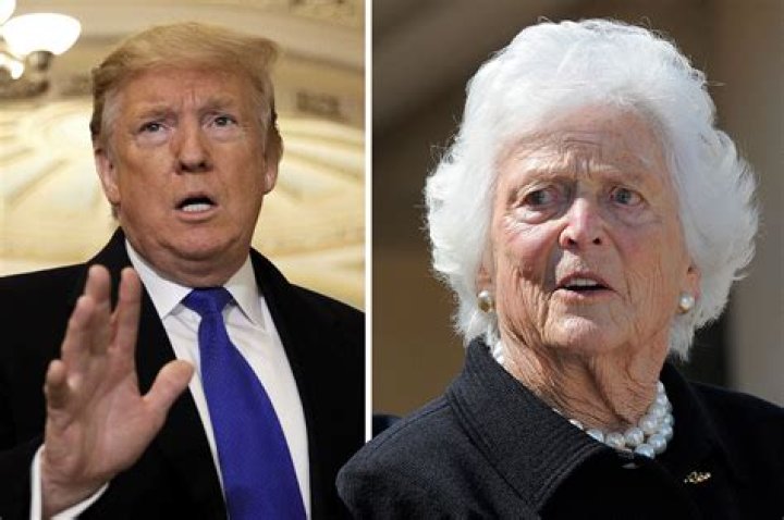 Barbara Bush Was No Longer A Republican Because Of Donald Trump – Blames Her Heart Attack On Him In New Biography!