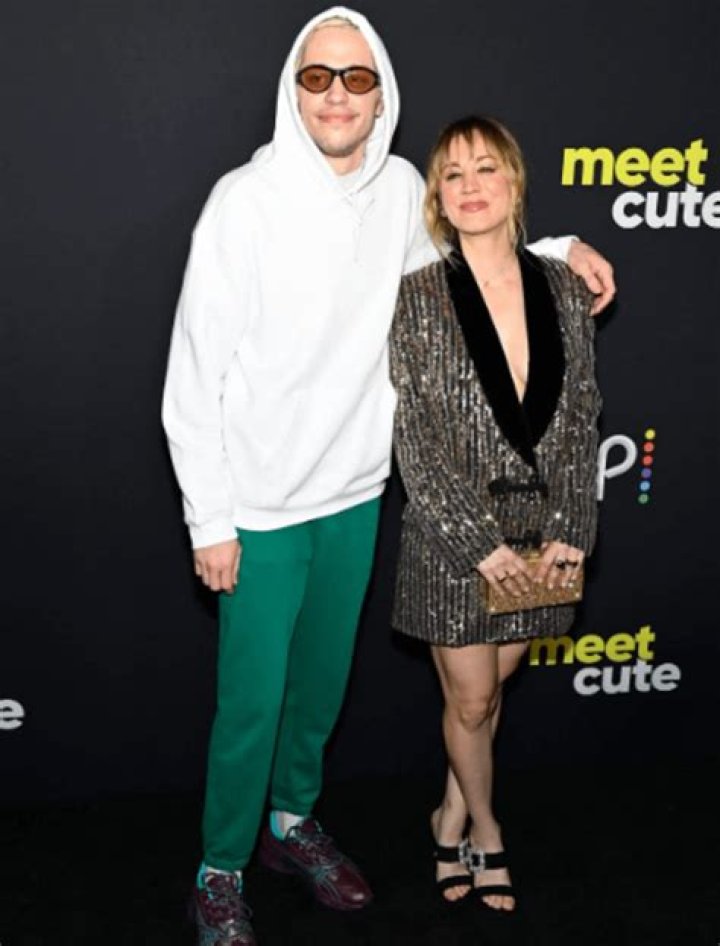Both Pete Davidson And Kaley Cuoco Appeared To Be Dressed For Separate Occasions While Attending The Premiere Of Meet Cute
