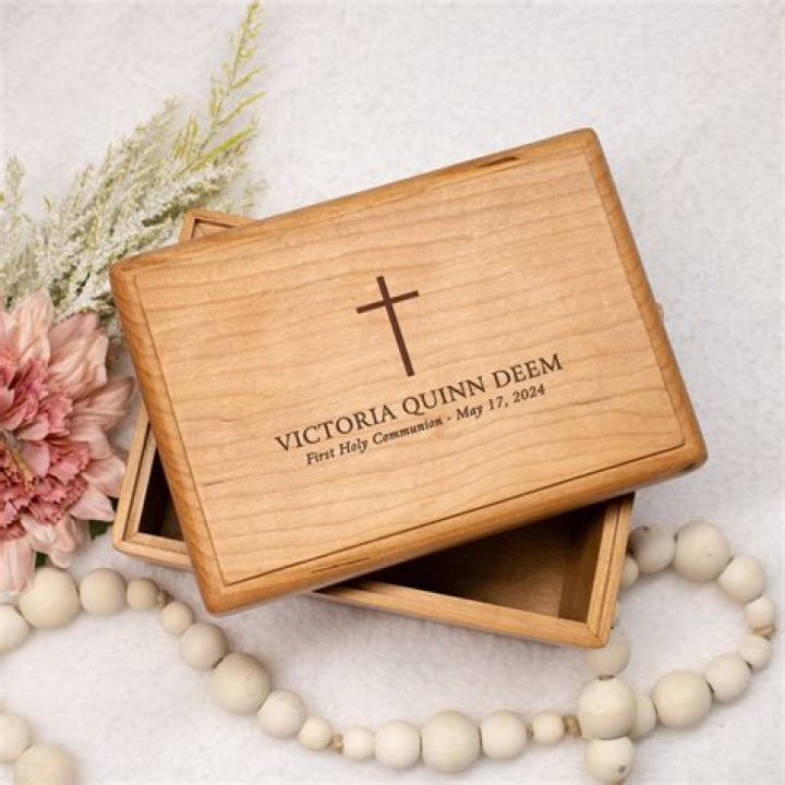 Greek Orthodox Baptismal Keepsake Storage Box — Blessed Celebration