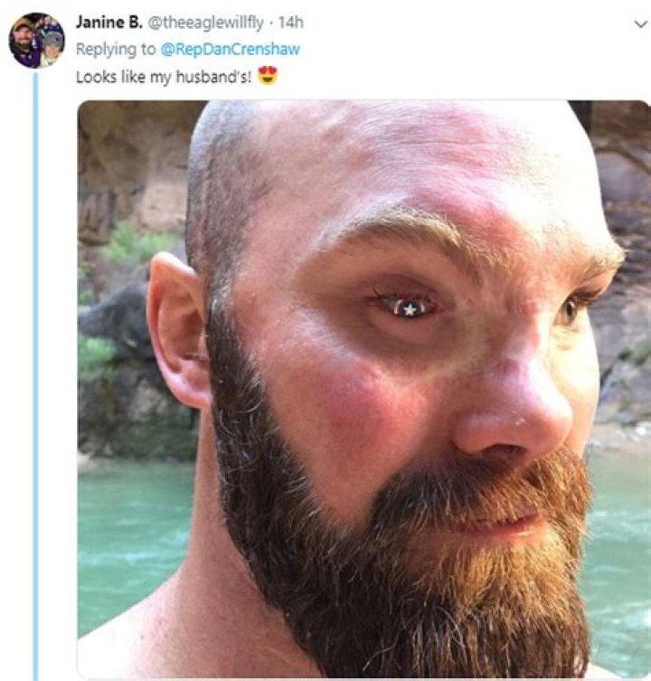 Dan Crenshaw before eye injury