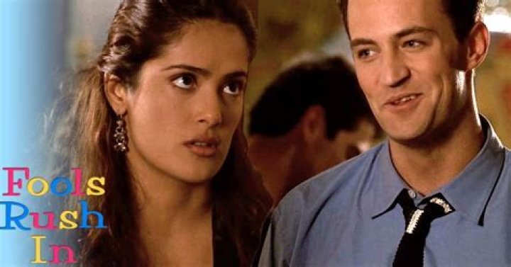 During Filming Of Fools Rush In, Salma Hayek Reportedly Asked Matthew Perry To Spoon Her A Little Bit
