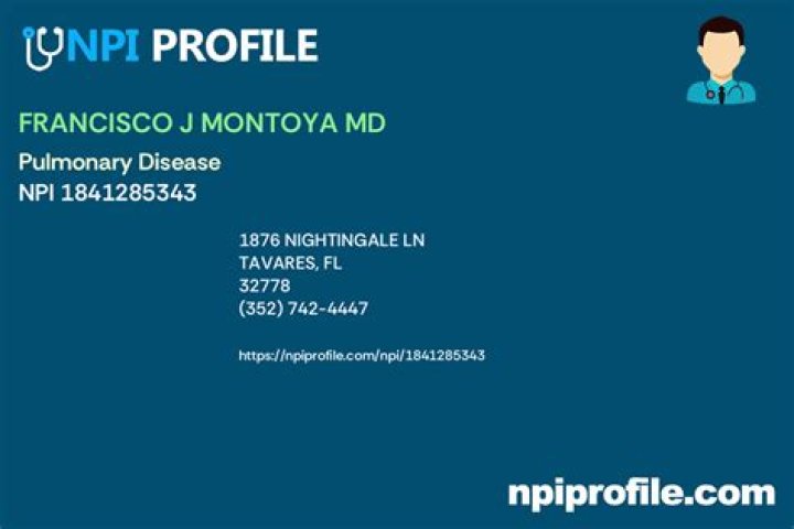 Dr. Francisco Montoya, MD | Pulmonology