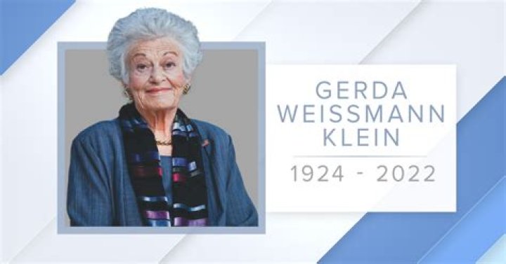Gerda Weissmann Klein death, age, wife, children, Holocaust Survivor