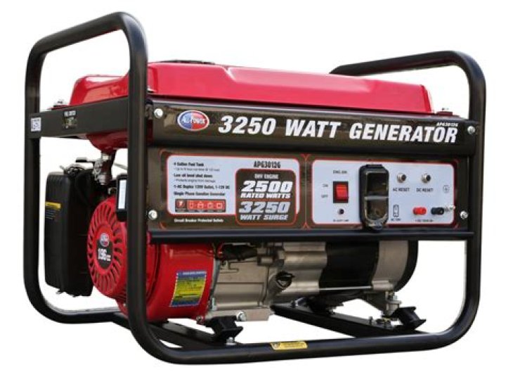 How much can a 3250 watt generator power