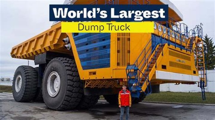 How much does the world s largest dump truck cost