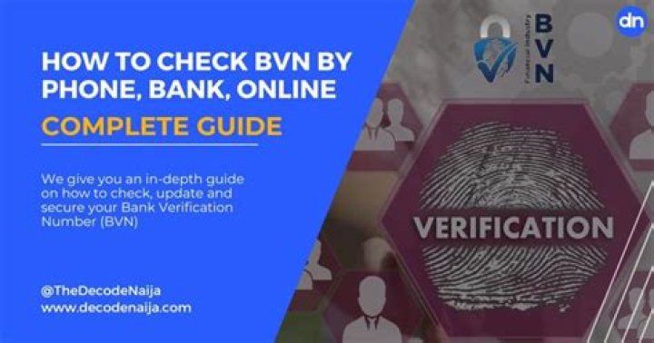 How to check BVN (Code) update