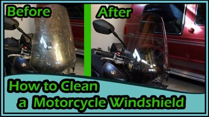 How to clean motorcycle windshield
