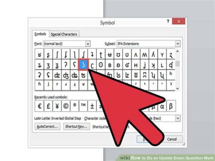How to do upside down question mark