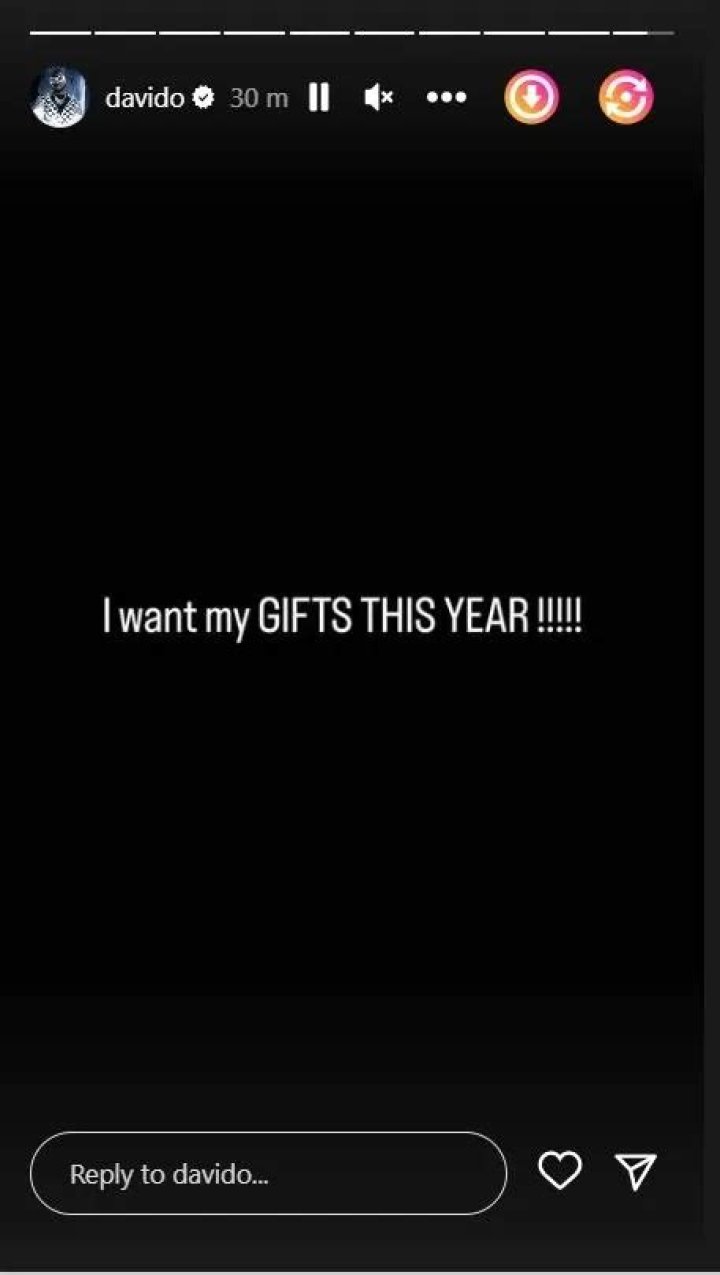 
I Want My Gifts This Year – Davido Tells Fans Almost A Year After He Donated N250M To Orphanages Home 