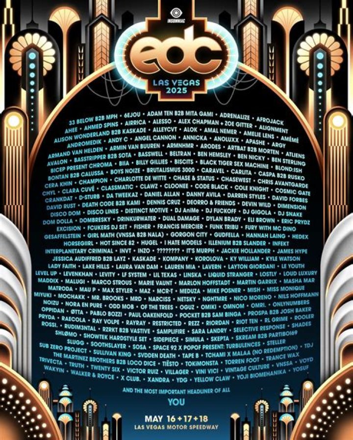 Insomniac Reveals Massive Lineup For EDC Las Vegas