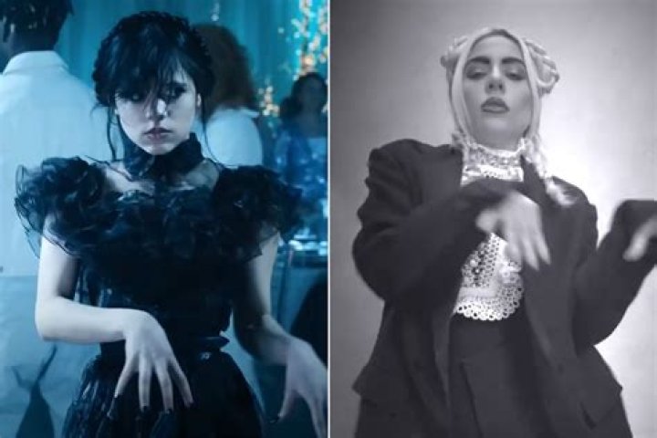 
Jenna Ortega Raves About Lady Gaga Recreating Viral ‘Wednesday’ TikTok Dance at Golden Globes 2023 