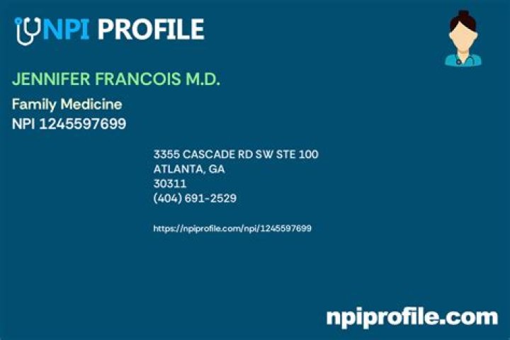 Dr. Jennifer Francois, MD – Atlanta, GA