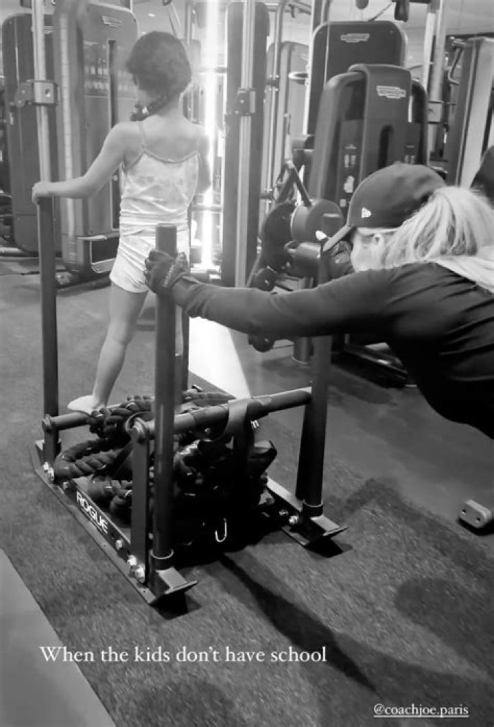 Khloé Kardashian in Workout Gear Shares Sled Push Workout — Celebwell