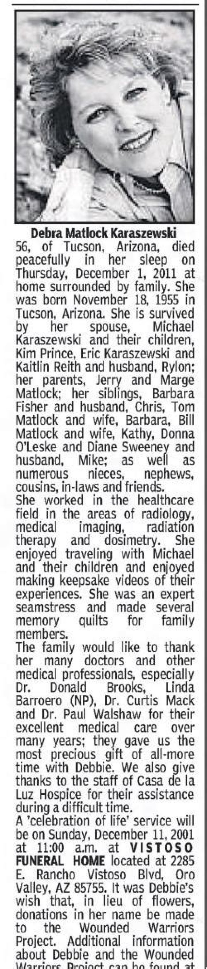 Linda Barroero – Oro Valley, AZ