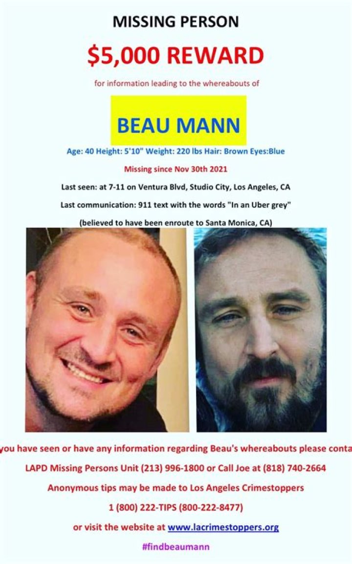 Missing Beau Mann Found Dead