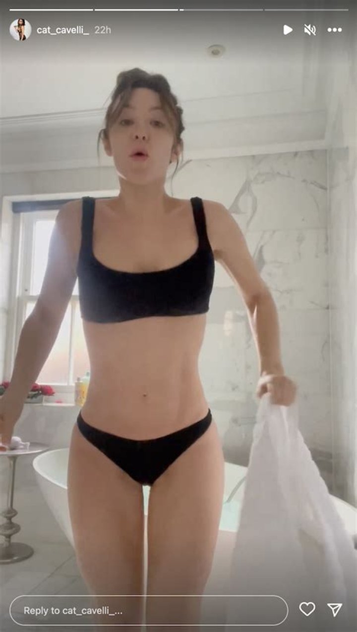 Catherine Harding in Bathing Suit Says “Breathe” — Celebwell