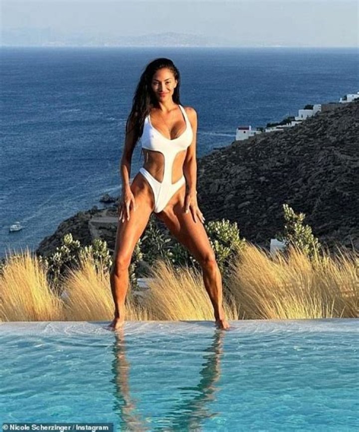 Nicole Scherzinger in Bathing Suit Takes a Cold Plunge — Celebwell