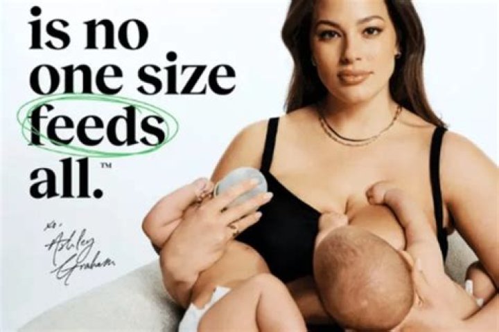 On A Billboard, Ashley Graham Praises Being The First Parent To Ever Combo-Feed Her Children