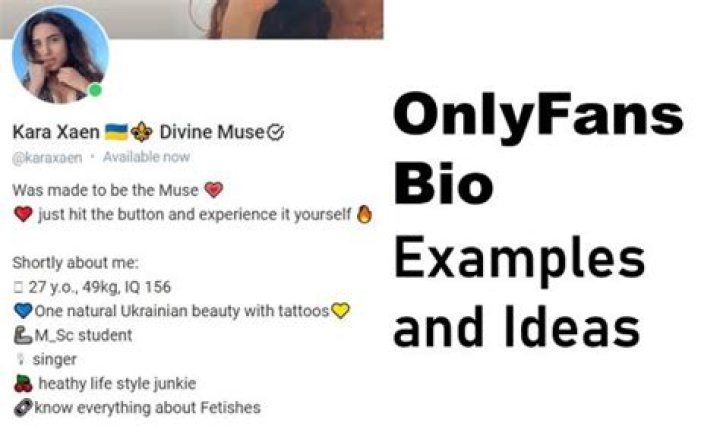 Onlyfans Bio Ideas and Examples [ Latest ]