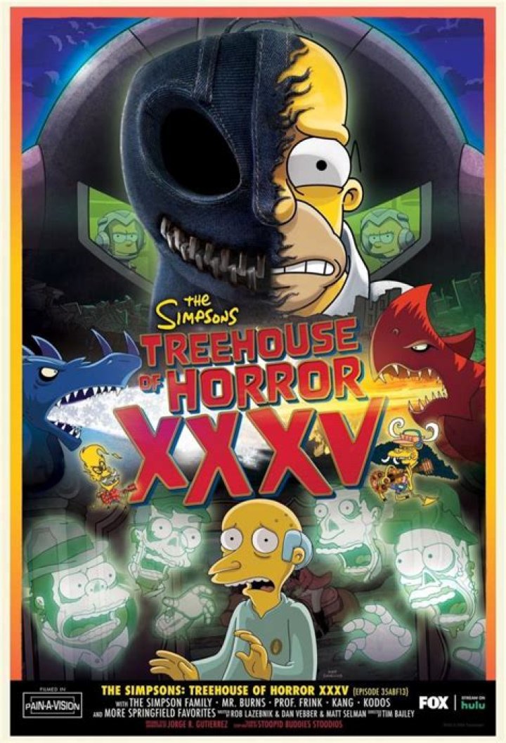 The Simpsons Treehouse Of Horror XXX Poster Parodies Stranger Things