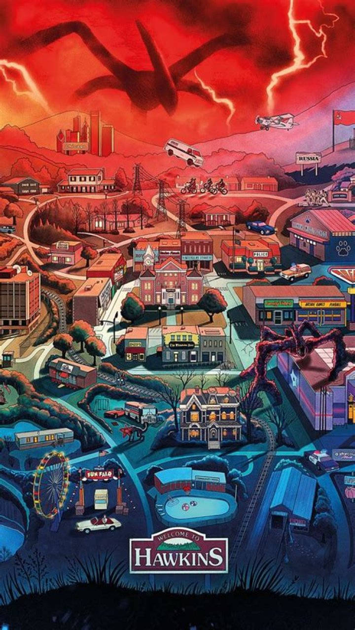 Stranger Things 4 Art Reveals First Map Of Hawkins