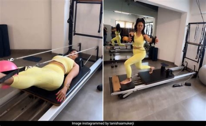 Tanishaa Mukerji in Workout Gear Says 