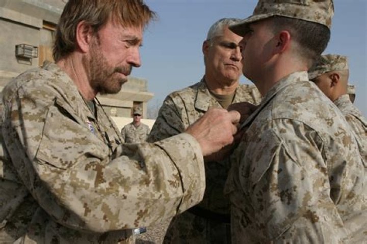 Was Chuck Norris in the military?