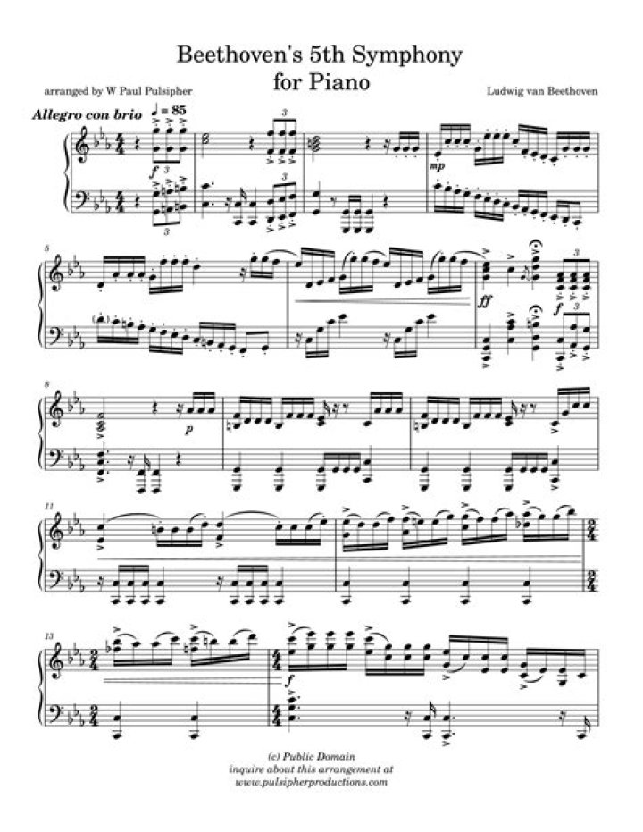 What are the first 4 notes of Beethoven’s 5th? – Celebrity