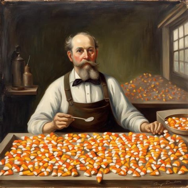 Who invented candy corn?