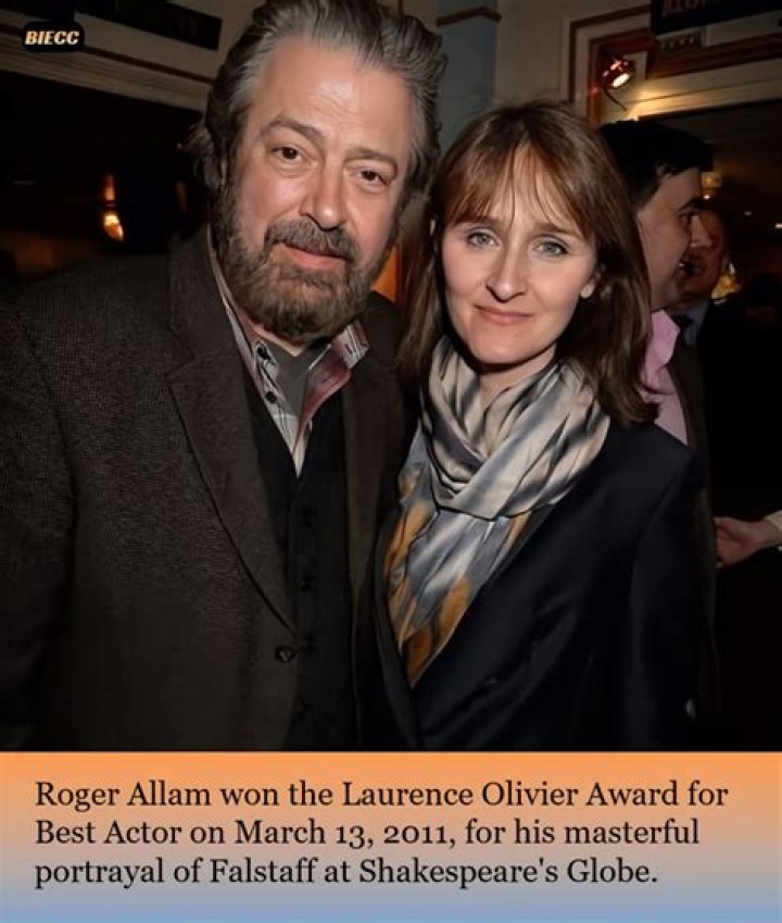 Who is Roger Allam wife Rebecca Saire?